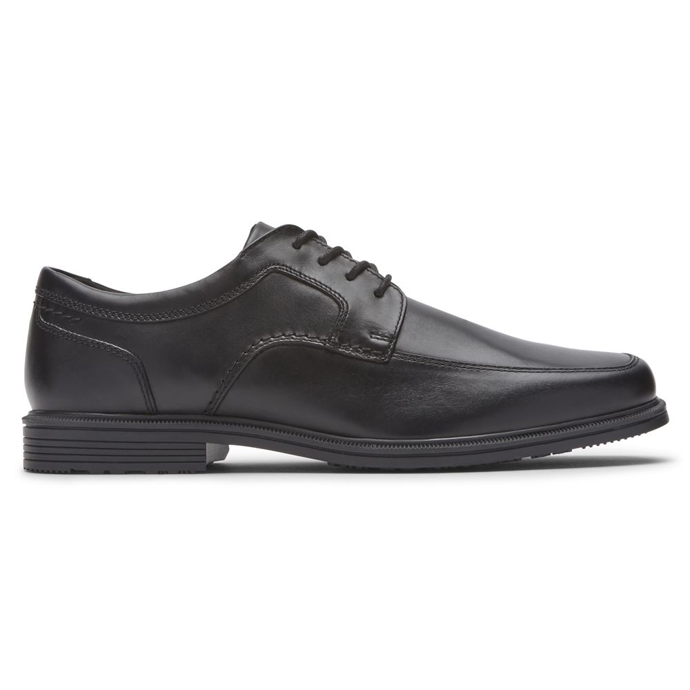 Rockport Canada Taylor Waterproof Apron Toe - Mens Oxfords Black (BFG257301)